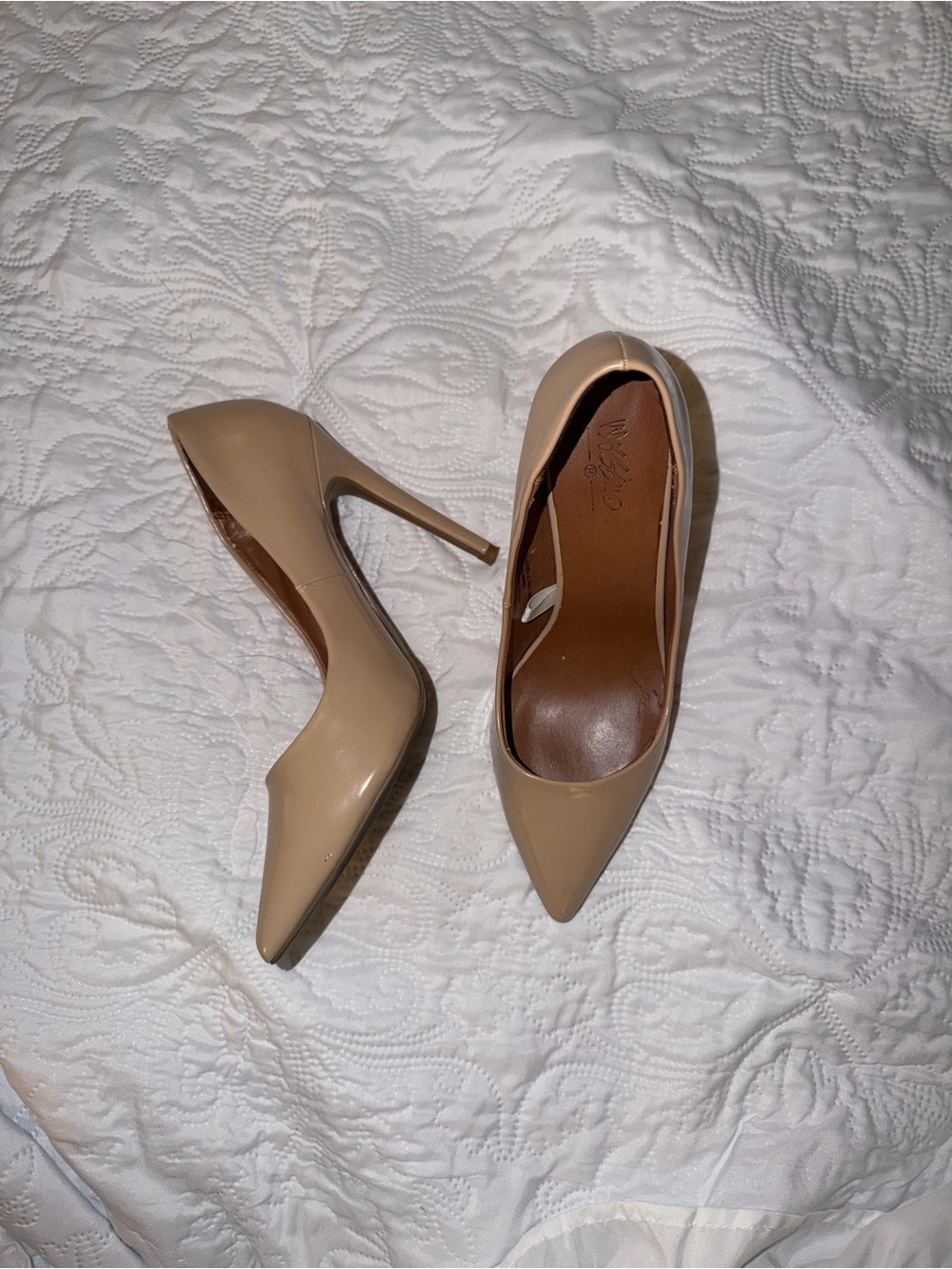 Mossimo Supply Co. Beige Pointed-Toe Stiletto Pumps